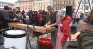 Domácí zabíjačka na Horním náměstí