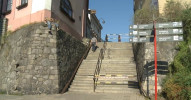 Historické schody v centru města se opravují