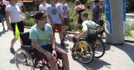 Štafeta na invalidním vozíku