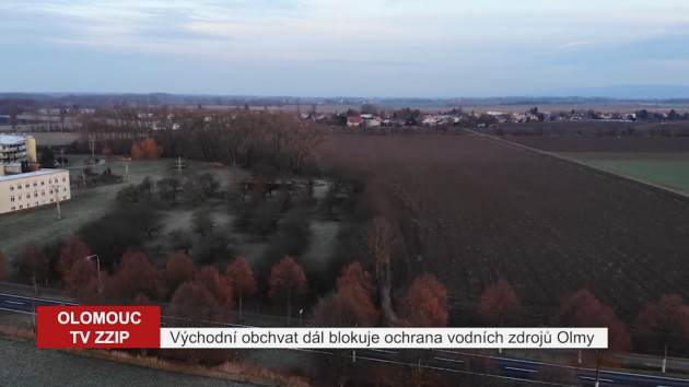 Východní obchvat kolem Olomouce brzdí voda